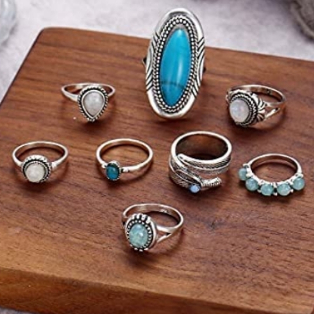 45 Boho Chic Stackable Knuckle Rings NWT - Picture 6 of 6